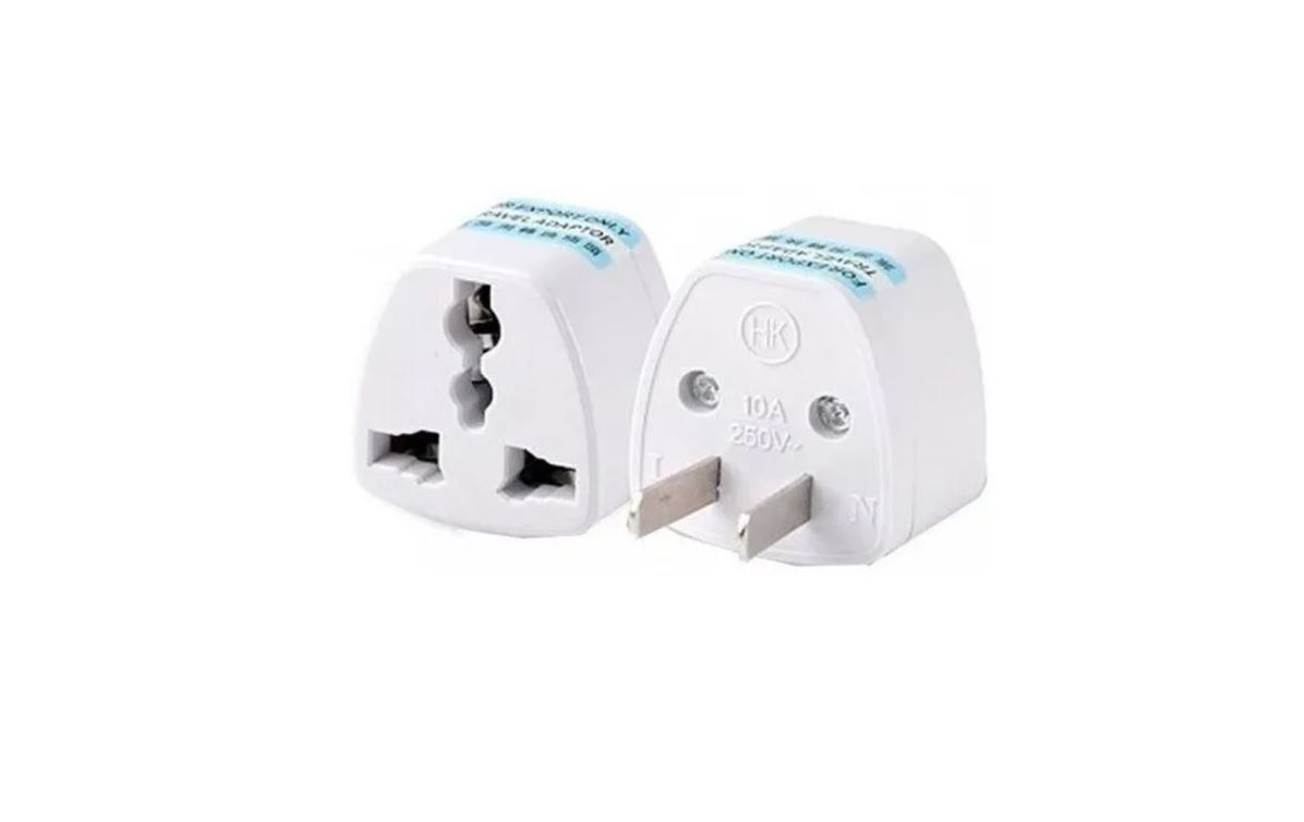 accesorios para electronica - Adaptador de corriente enchufe europeo a americano 3