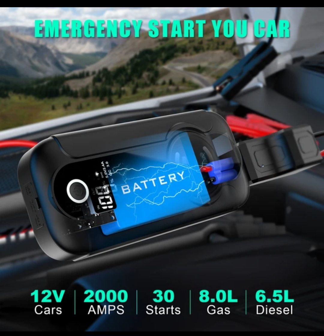 accesorios para vehiculos - Jumper de batería 