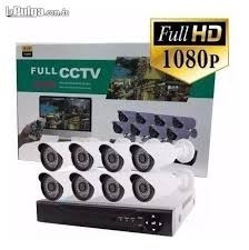 camaras y audio - Kit 8 Camaras de Seguridad 1080p full HD 4k Dvr 8ch Hdmi Exterior Interior CCTV 2