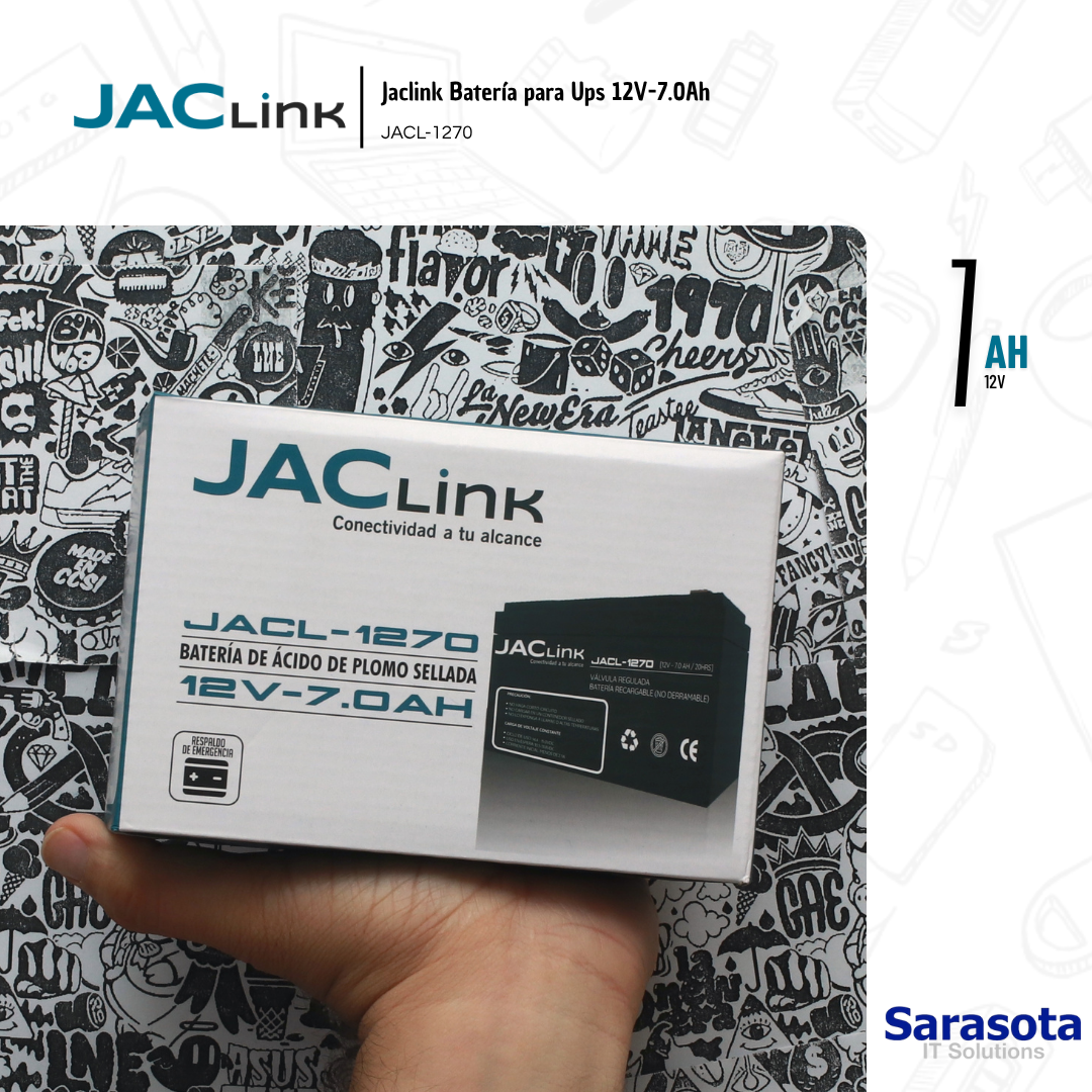 accesorios para electronica - Jaclink Batería para Ups 12V-7.0Ah 1