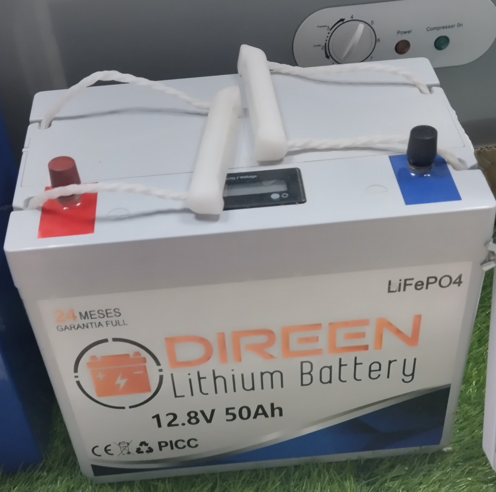 plantas e inversores - Baterías de lithium 12 vol 50 ah.