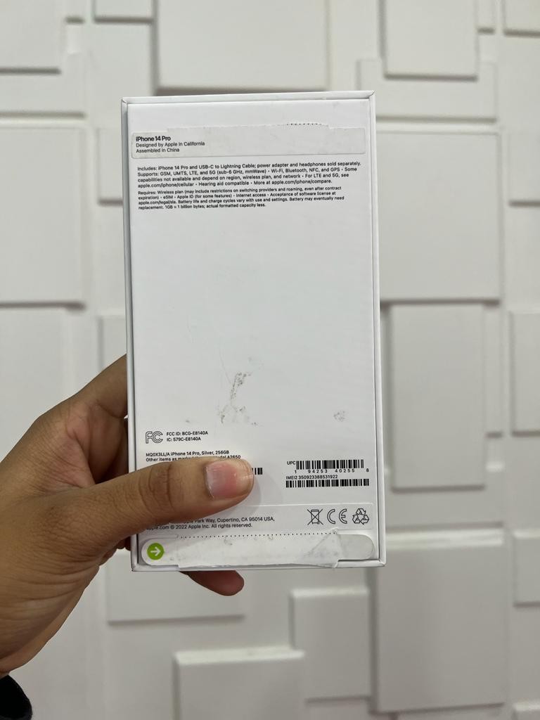 celulares y tabletas - iPhone 14 Pro 256gb E-sim Clean Silver 2
