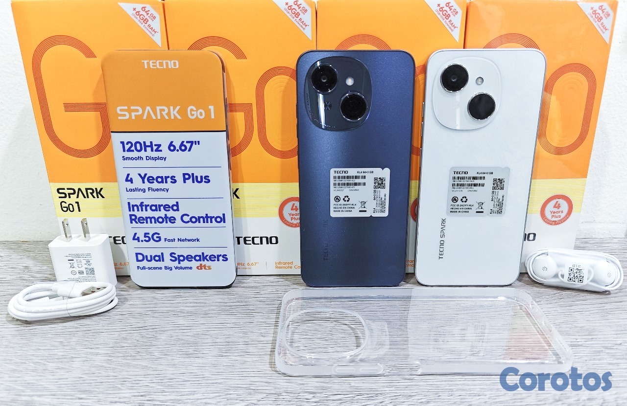 celulares y tabletas -  TECNO SPARK GO 1 2025 128GB 8GB RAN NUEVO DE CAJA