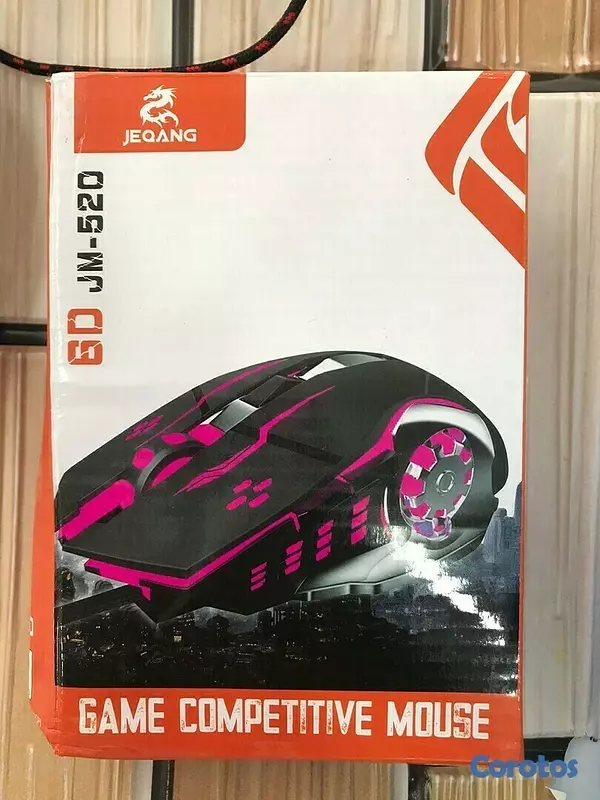 otros electronicos - Mouse Gaming JM - 520 RGB USB Luz Led Multicolor
 8