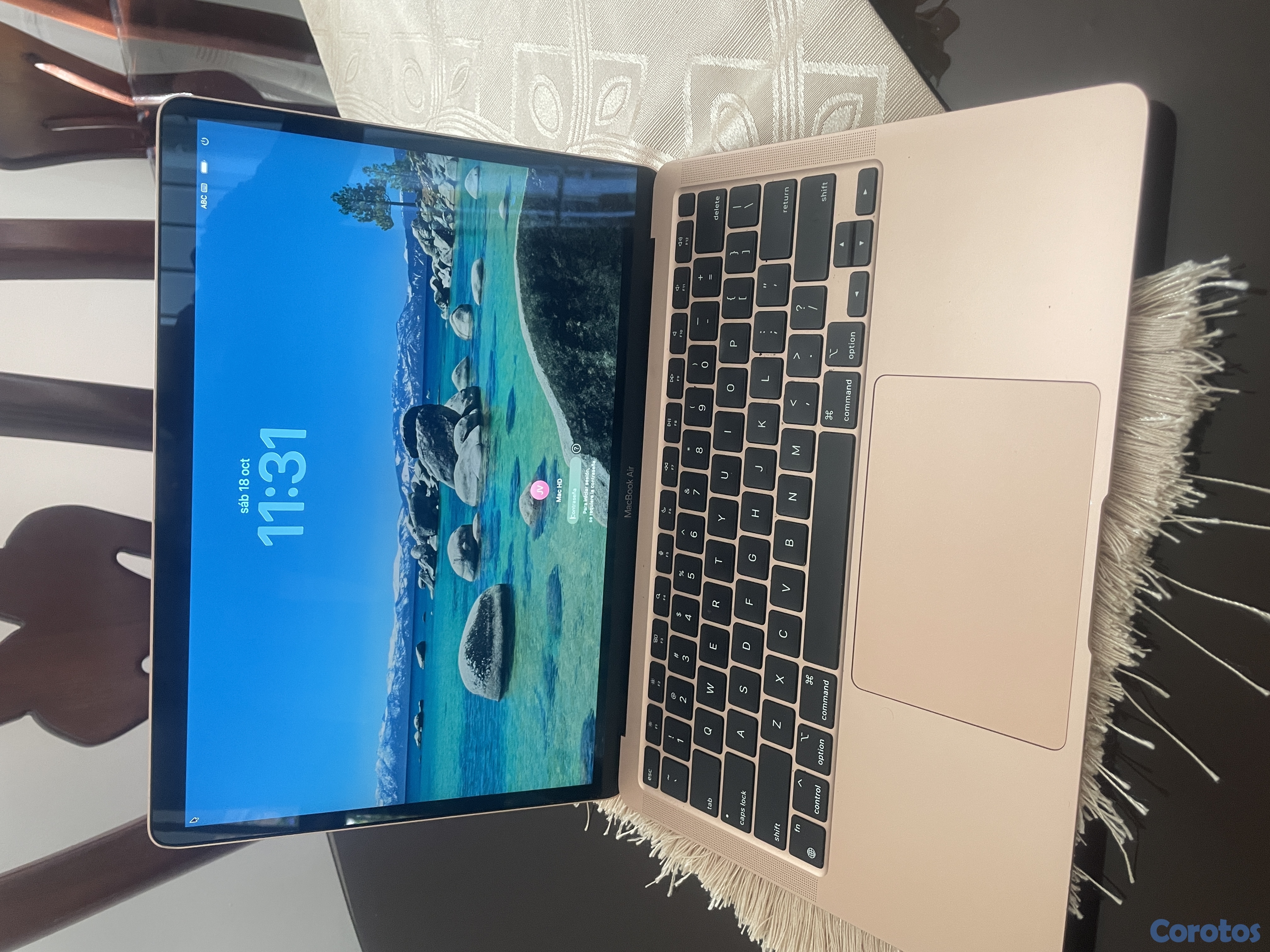 computadoras y laptops - MacBook Air 13 2020 M1 3.2ghz 8gb ram, 256ssd 1