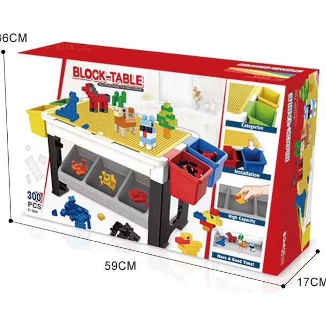 juguetes - Mesa de legos 300 piezas Nuevo