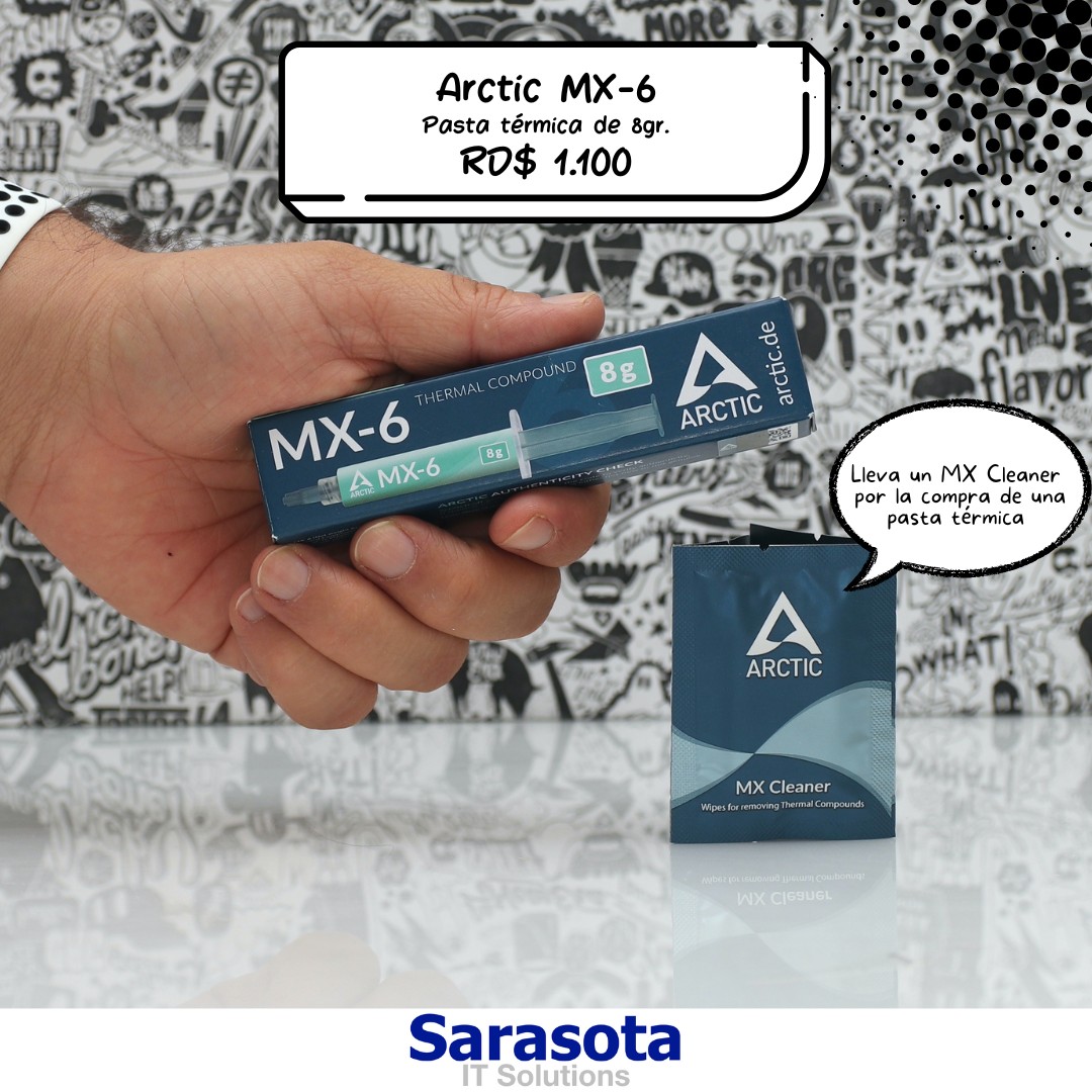 computadoras y laptops - Pasta térmica Arctic MX-6 de 8gr. mas regalo