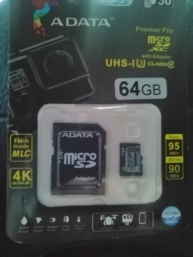celulares y tabletas - Memoria micro SD de 64 gb clases en 10