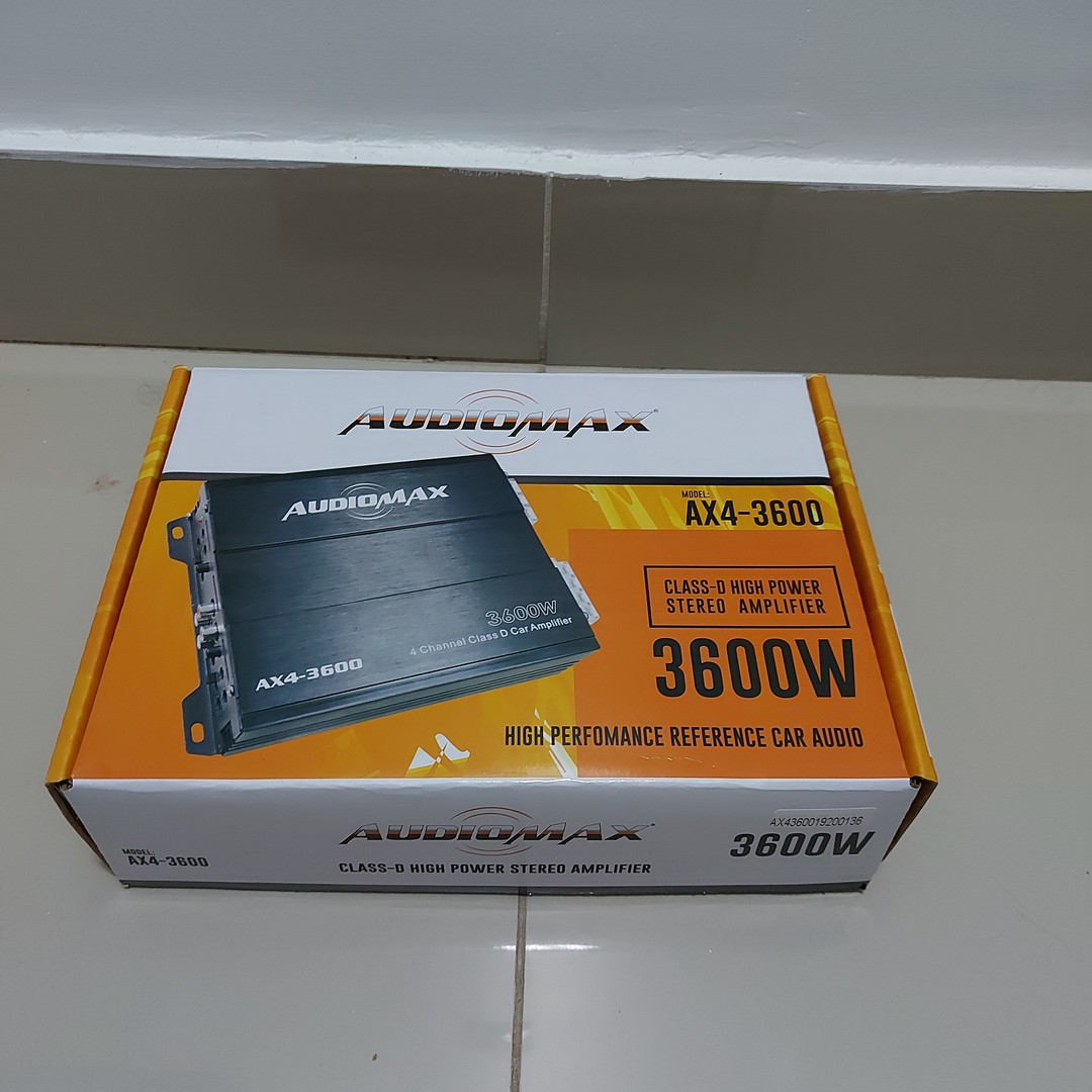 camaras y audio - PLANTA AUDIOMAX 3600 WATTS DE 4 CANALES