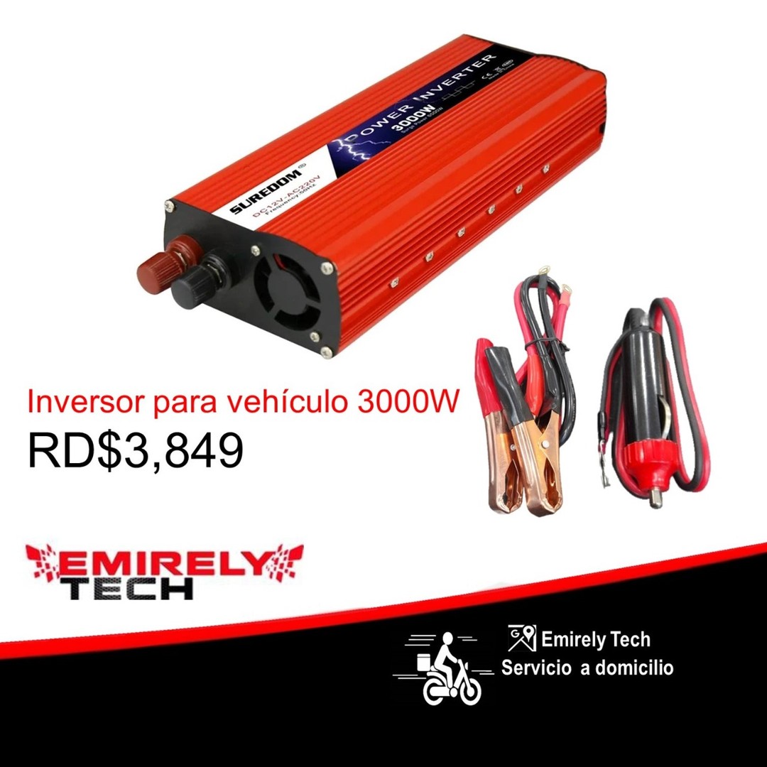 equipos profesionales - Inversor de corriente portátil 3000w power cargador de carro inverter Suredom 0
