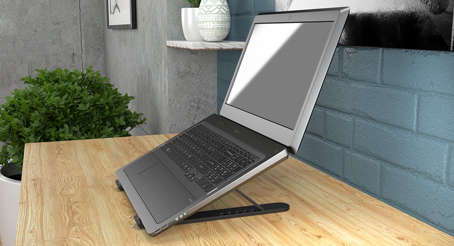 computadoras y laptops - BASE PLEGABLE XTECH PARA LAPTOP HASTA 17", 6 POSISCIONES, (XTA-130) 1