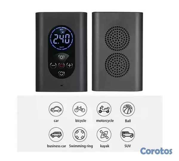 otros electronicos - BOMBA DE AIRE PORTATIL RECARGABLE M8 3