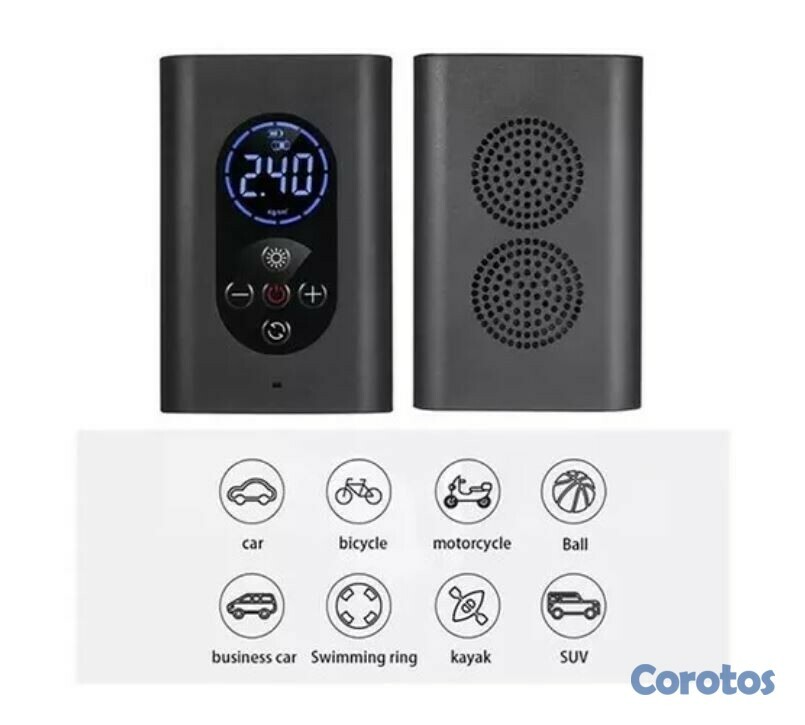 otros electronicos - BOMBA DE AIRE PORTATIL RECARGABLE M8 3