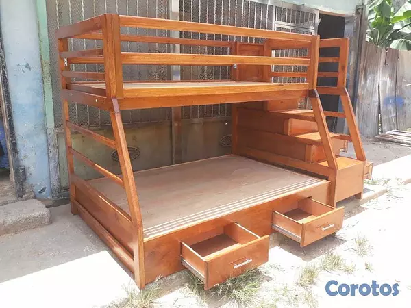 muebles - 🛏️ Camarote infantil de dos niveles con gavetas la 4
