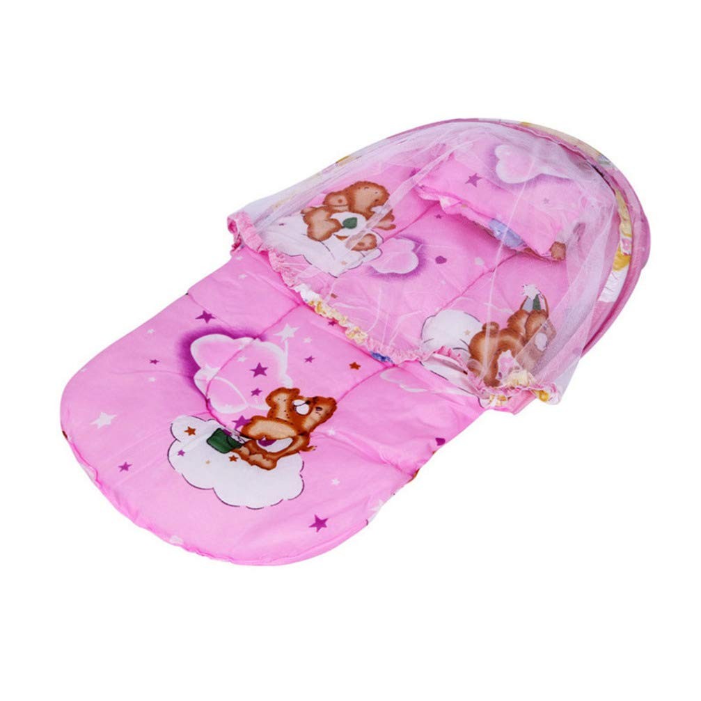 accesorios - Cuna de viaje para bebé, portátil, plegable, con mosquitera de verano.  4