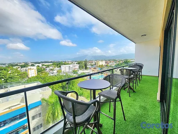 apartamentos - TORRE EN RENTA CON ROOFTOP Y GIMNASIO PROXIMO A CERROS DE GURABO SANTIAGO 2