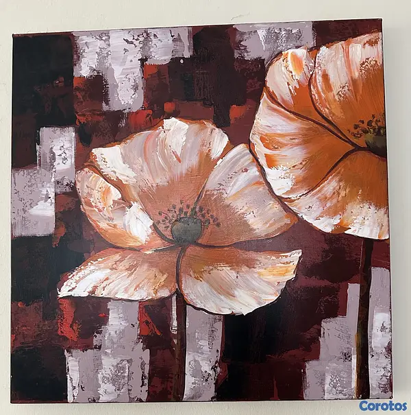 decoración y accesorios - VENDO TRÍO DE CUADROS PINTADOS  4