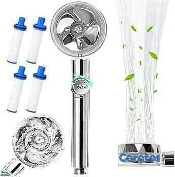 aires acondicionados y abanicos - Cabezal de ducha turbo presión con filtro. 1