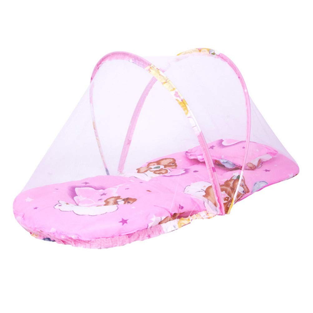 accesorios - Cuna de viaje para bebé, portátil, plegable, con mosquitera de verano.  2