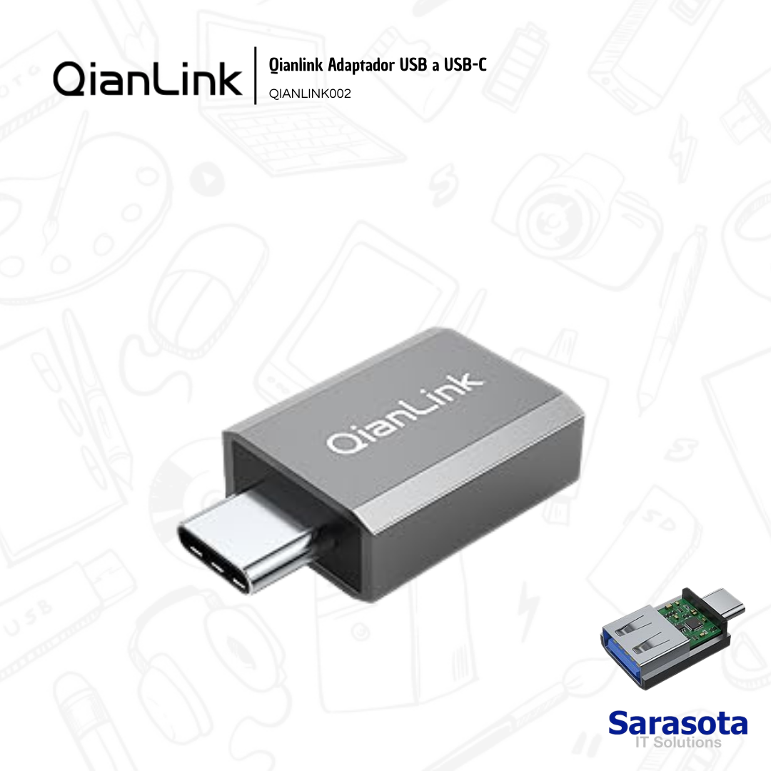accesorios para electronica -  Adaptador USB a USB-C marca Qianlink 0