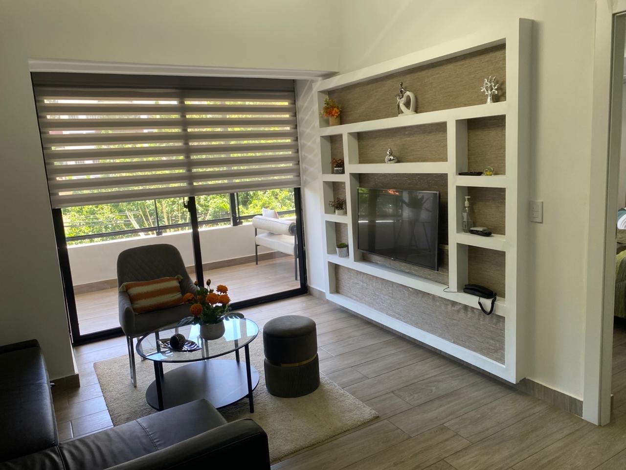 apartamentos - Se alquila hermoso apartamento amueblado en bella vista  1