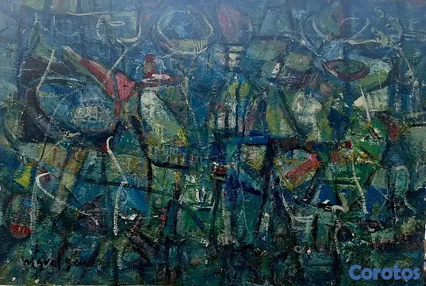 arte y antigüedades - Cuadro del maestro Miguel Gómez  3