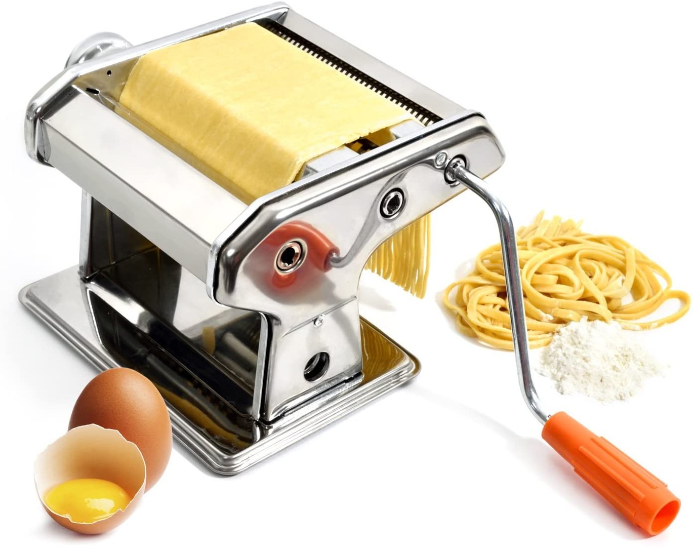 cocina - Maquina de hacer masa de arina Cortador de Pasta de Acero  6