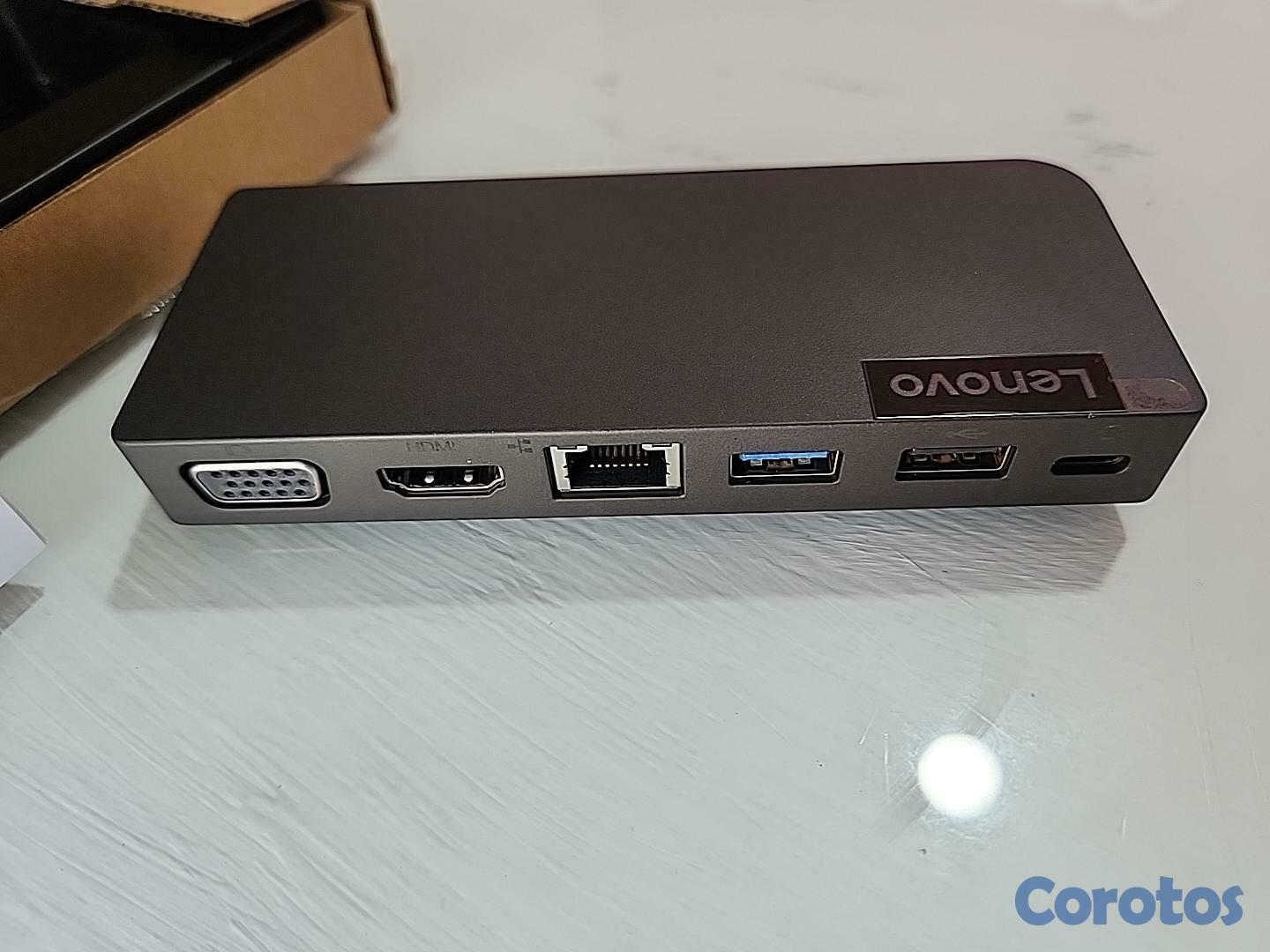 computadoras y laptops - 📌 Lenovo Powered USB-C Travel Hub – Hub USB-C Multipuerto 💻⚡ neg.

 3
