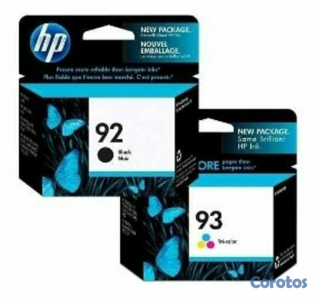 impresoras y scanners - CARTUCHO HP 92 NEGRO 93 A COLOR totalmente originales 1
