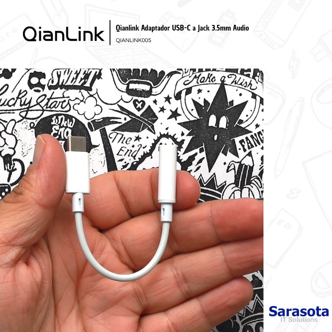 accesorios para electronica - Adaptador USB-C a Jack 3.5mm Audio Qianlink 1