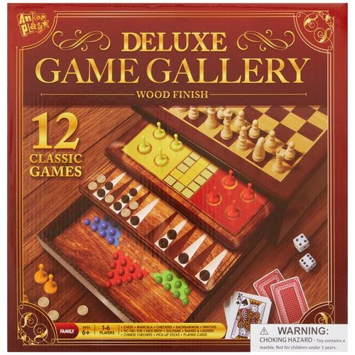 juguetes - Anker Play Juego de Mesa 12 en 1 DAMAS CHINAS AJEDREZ ETC 5