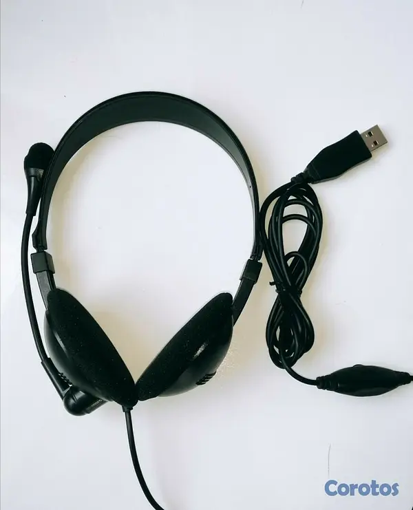 camaras y audio - Audifonos usb JAMA  Alámbricos USB Con Micrófono Y Control De Volumen  2