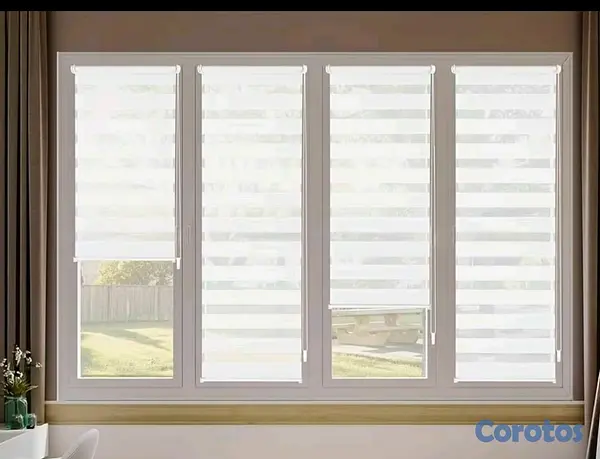 decoración y accesorios - 10 Cortinas enrollables tipo Zebra  2