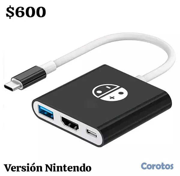 otros electronicos - Adaptador tipo c a hdmi versiones para nintendos switch  11