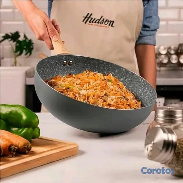 cocina - Sartén Antiadherente de Piedra + Utensilios Resistentes al Calor 3