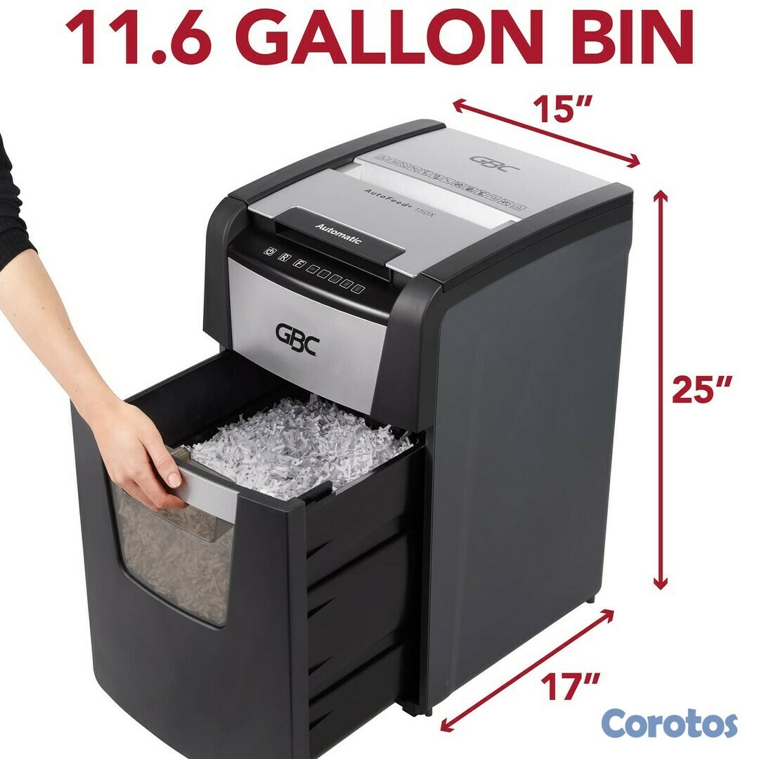 impresoras y scanners - Trituradora de Papel,GBC Alimentación Automática, Capacidad de 150 Hojas 1