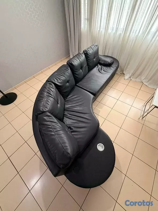muebles y colchones - Mueble de sala negro 4–5 plazas en excelentes cond 3