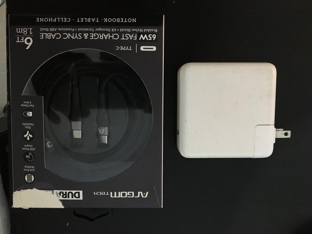 accesorios para electronica - Cargador Apple 87W Conexión USB-C para MacBook Pro 1