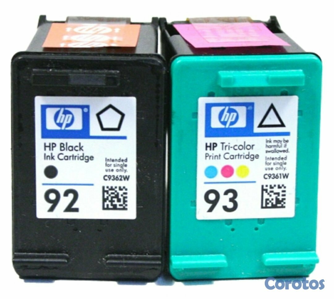 impresoras y scanners - CARTUCHO HP 92 NEGRO 93 A COLOR totalmente originales 2