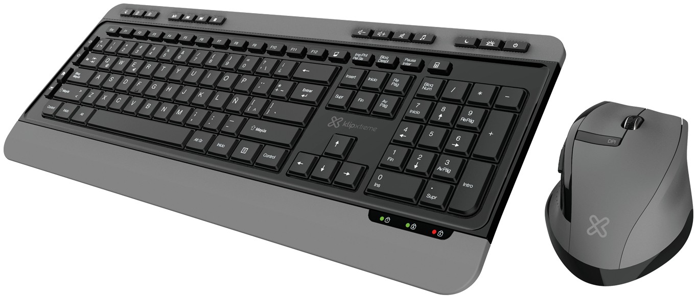 computadoras y laptops - TECLADO MOUSE KLIPX MAGNIFIK, INALAMBRICO, TECLAS BAJO PERFIL, 6 TECLAS DE ACCES 1