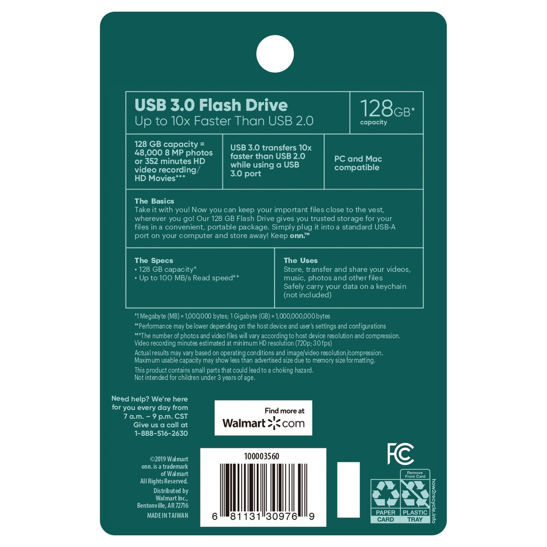 accesorios para electronica - MEMORIA USB 128GB ONN  5
