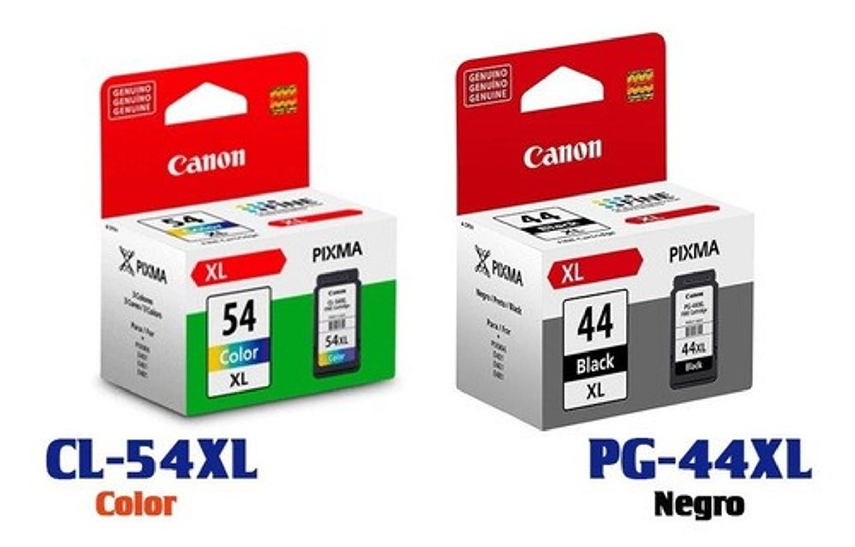 impresoras y scanners - CARTUCHO CANON PG-44 XL NEGRO, Y 54XL COLOR  ALTO RENDIMIENTO MAS CANTIDAD  0
