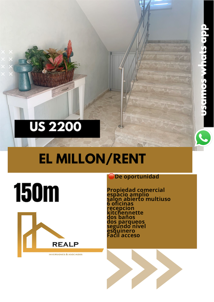 oficinas y locales comerciales - Local en el millon 150 metros 