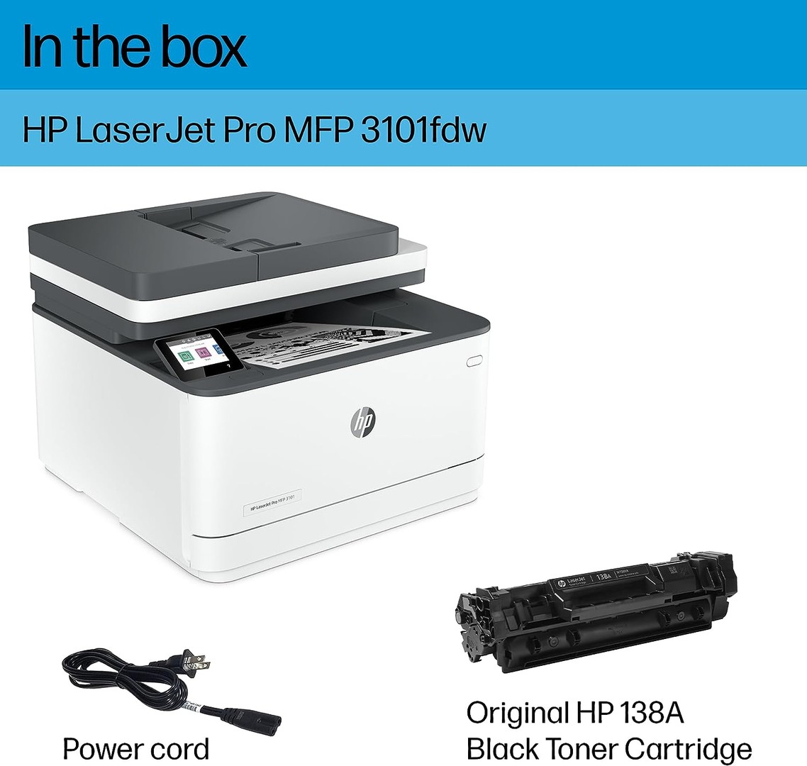 impresoras y scanners - HP Laserjet Pro MFP 3101fdw Impresora láser inalámbrica todo en 1 monocromática 5