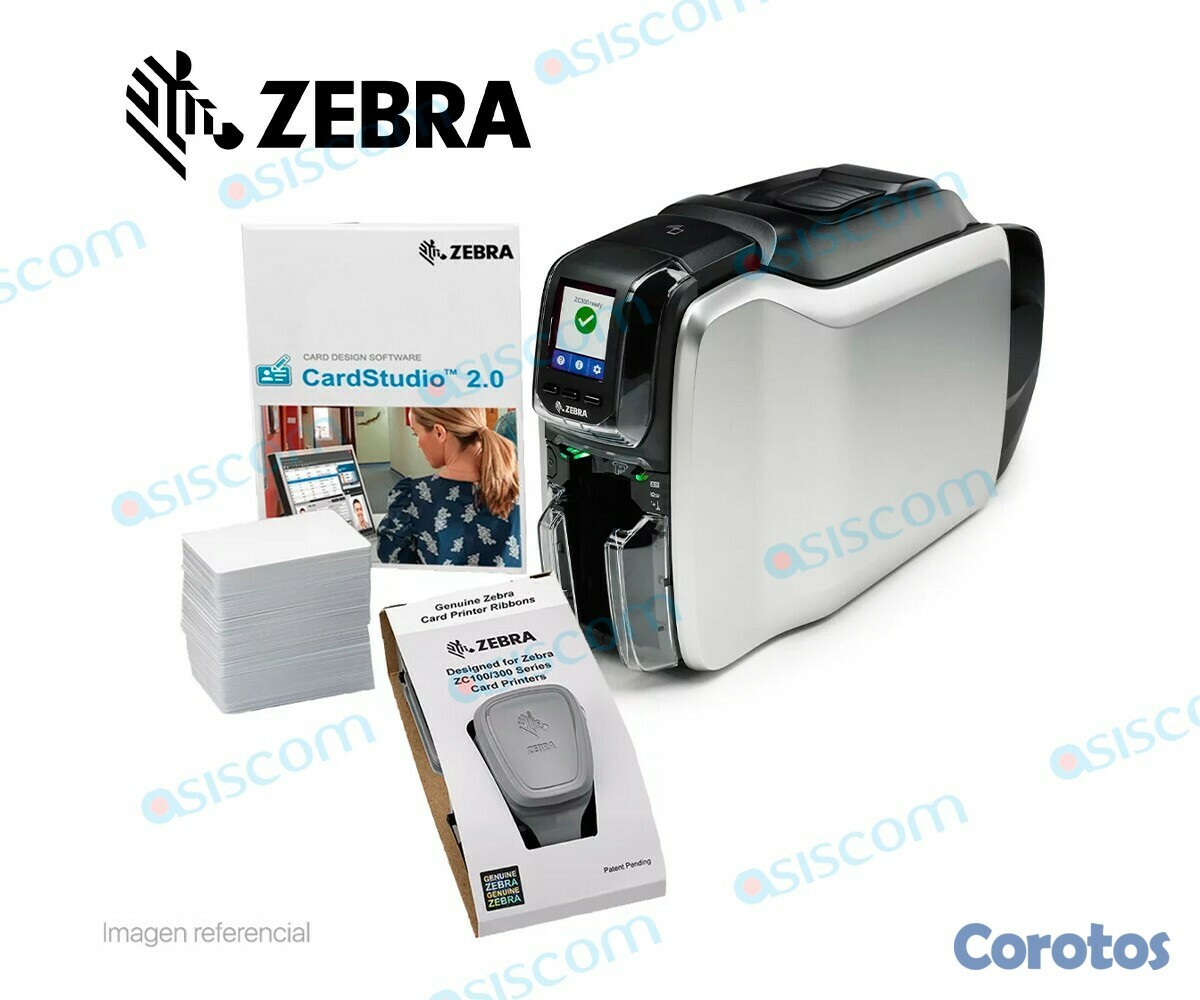 impresoras y scanners - MPRESORA ZEBRA ZC100 PARA TARJETA DE INDENTIFICACCION, UNA CARA, SUBLIMACION DE 