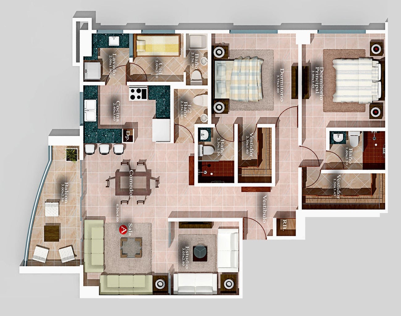 apartamentos - PROYECTO de apartamentos ubicado en Naco, con áreas sociales. 5