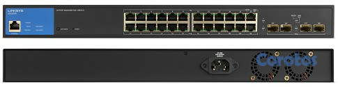 accesorios para electronica - SWITCH 24 PUERTOS LINKSYS- LGS328PC, ADMINISTRABLE/DESKTOP, 24 PUERTOS GIGABIT 