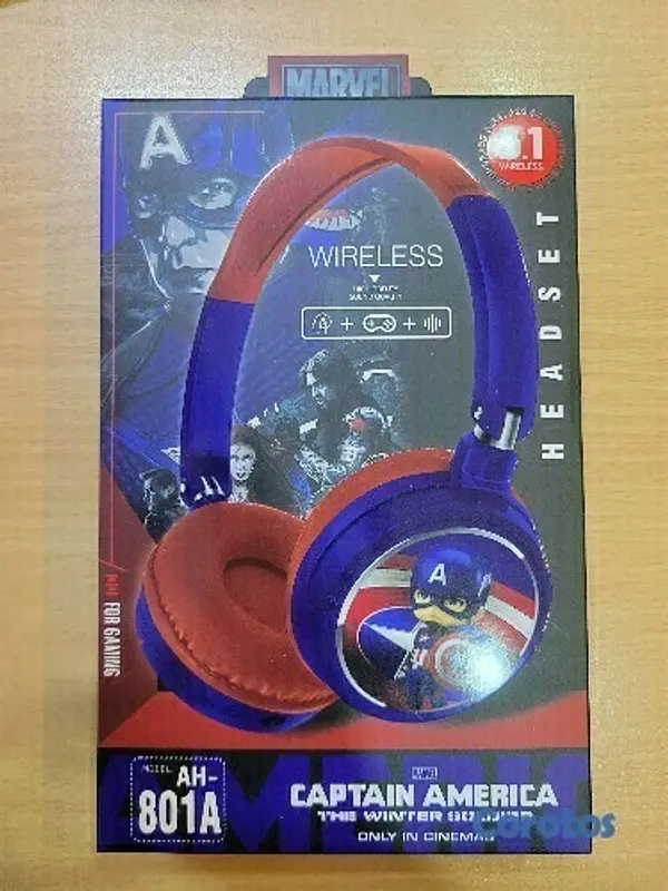 camaras y audio - Audifono inalambrico para niños y adolescentes capitan america  2
