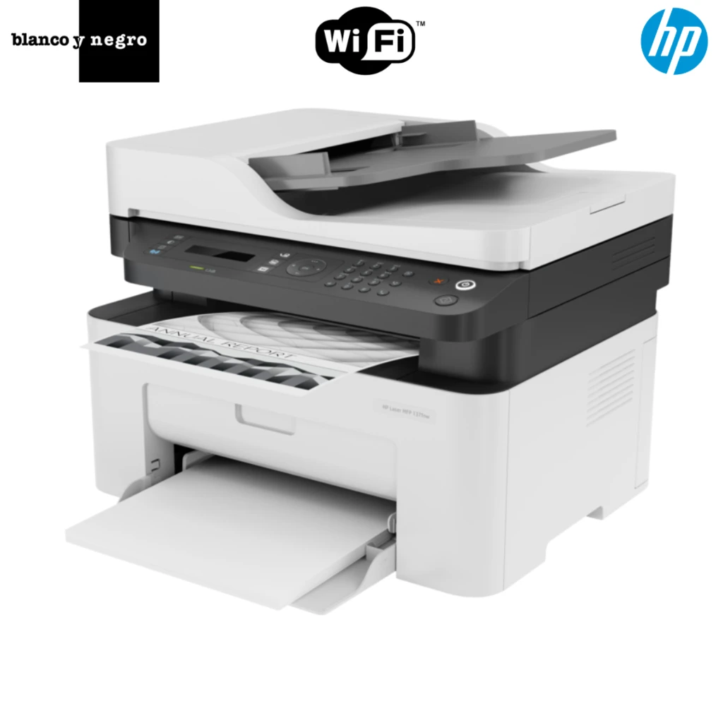 impresoras y scanners - MULTIFUNCIONAL HP LASERJET PRO MFP M137FNW COPIA,IMPRIME,SCANER, Wi-Fi
