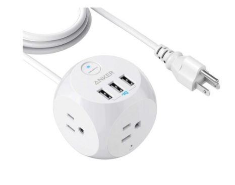 accesorios para electronica - Conector multiple tipo regleta usb Anker PowerCube